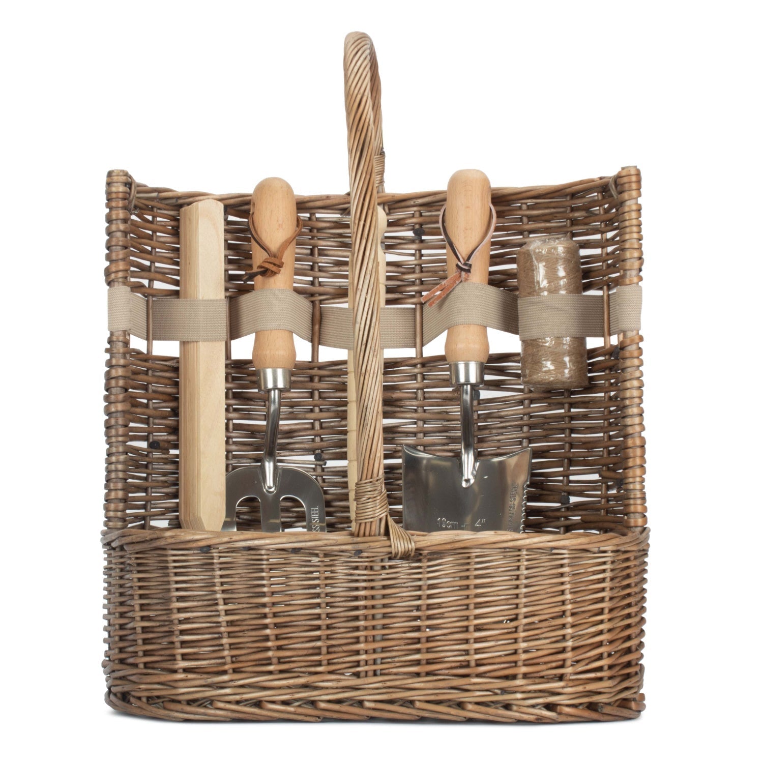 Large Antique Wash Deluxe Garden Tool Basket - REGN