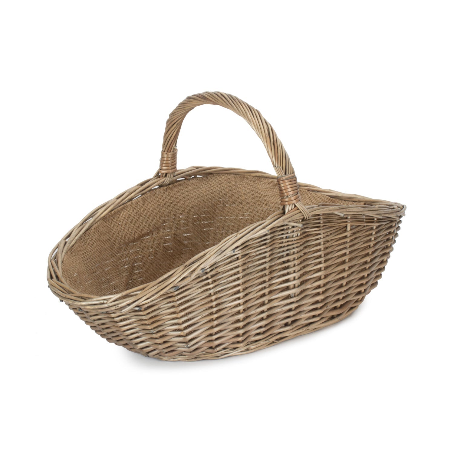 Large Antique Wash Harvesting Basket - REGN