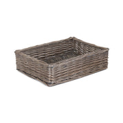 Large Antique Wash Straight-Sided Tray Basket - REGN