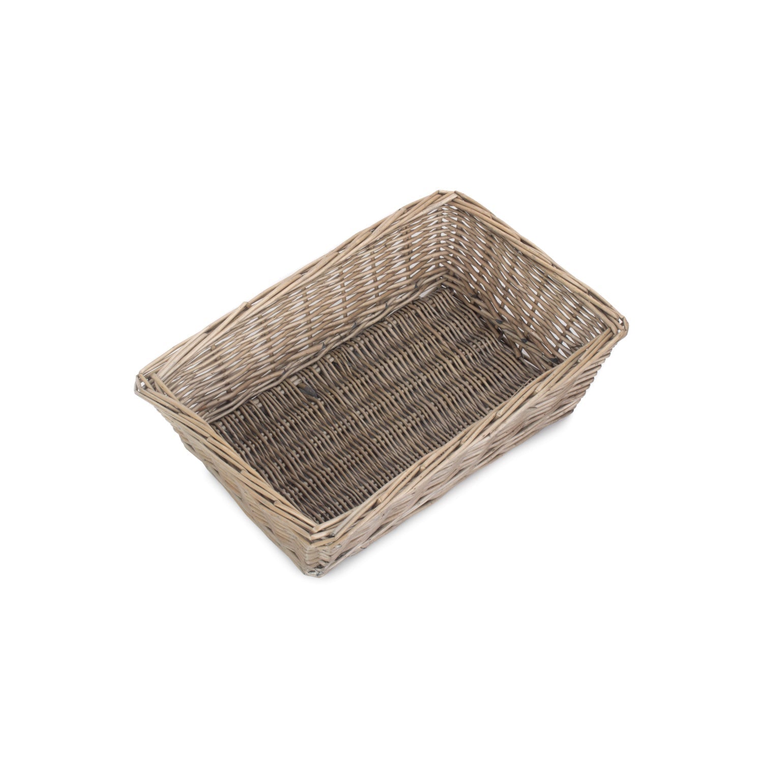 Large Antique Wash Tapered Tray Basket - REGN