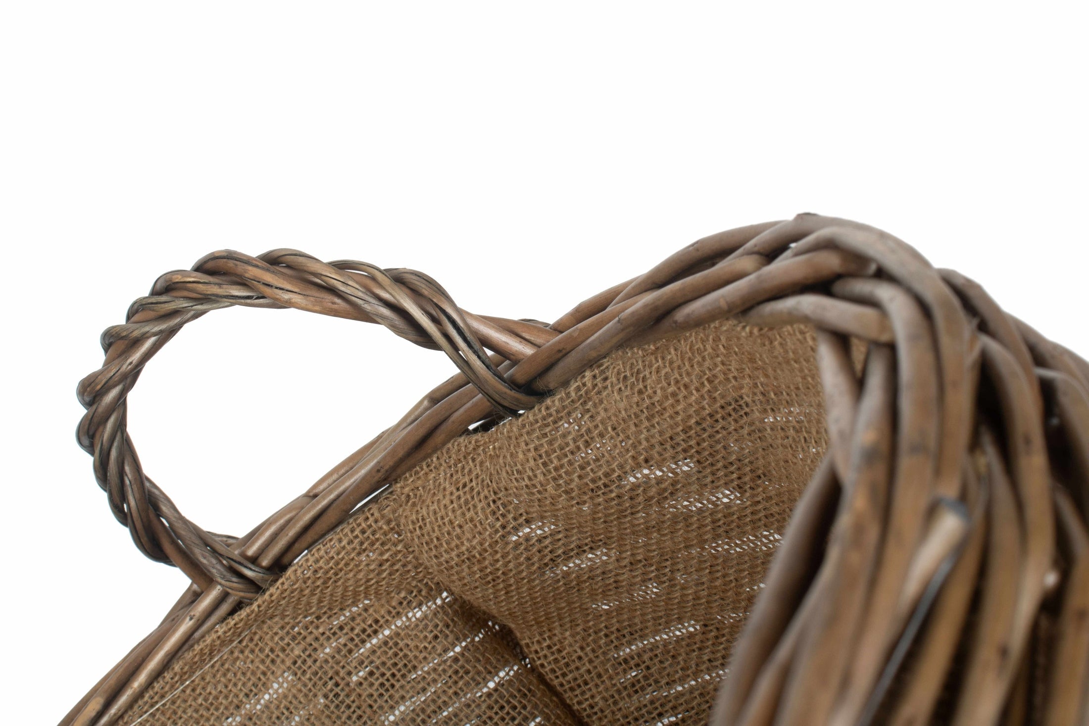 Large Antique Wash Willow Stumpy Basket - REGN