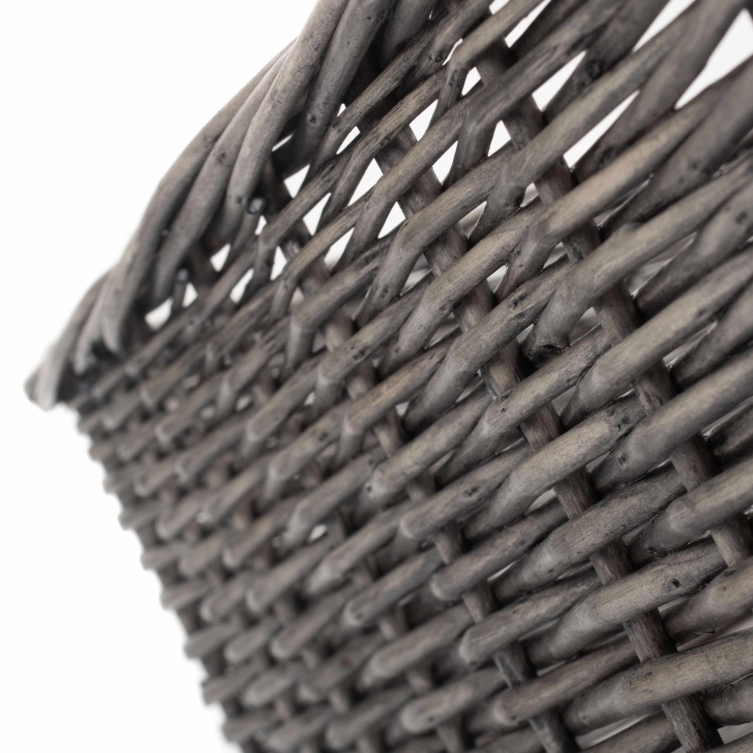 Large Antique Wash Willow Tray Basket - REGN