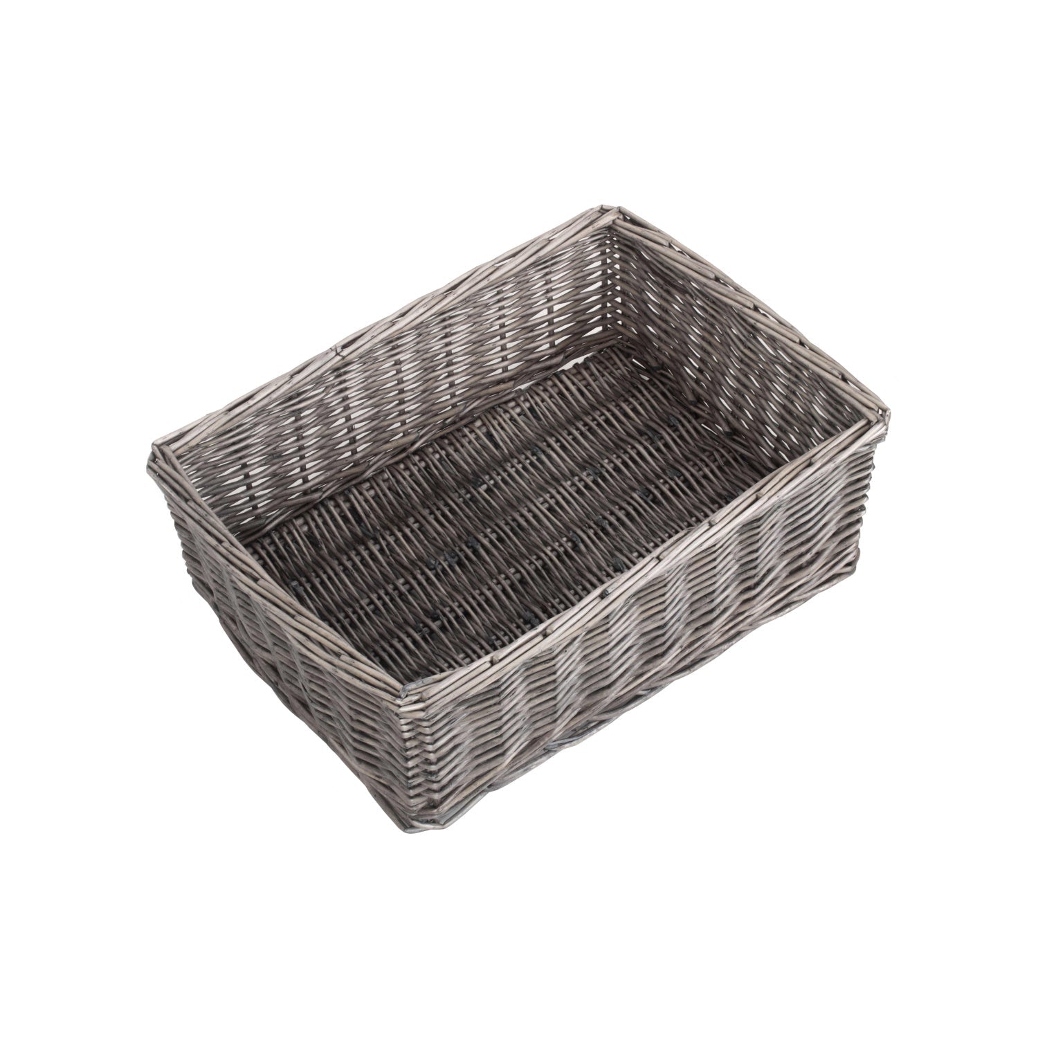 Large Antique Wash Willow Tray Basket - REGN