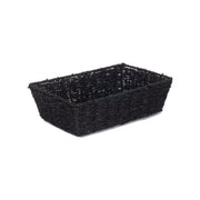 Large Black Paper Rope Tray Basket - REGN