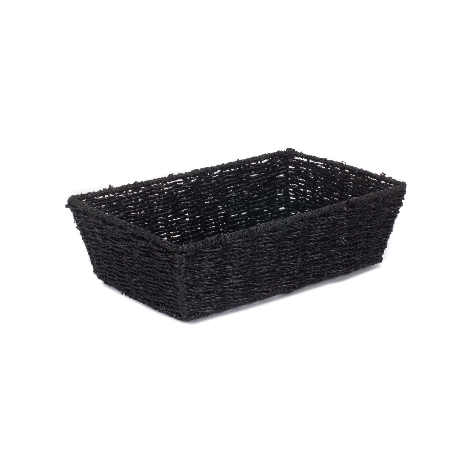 Large Black Paper Rope Tray Basket - REGN