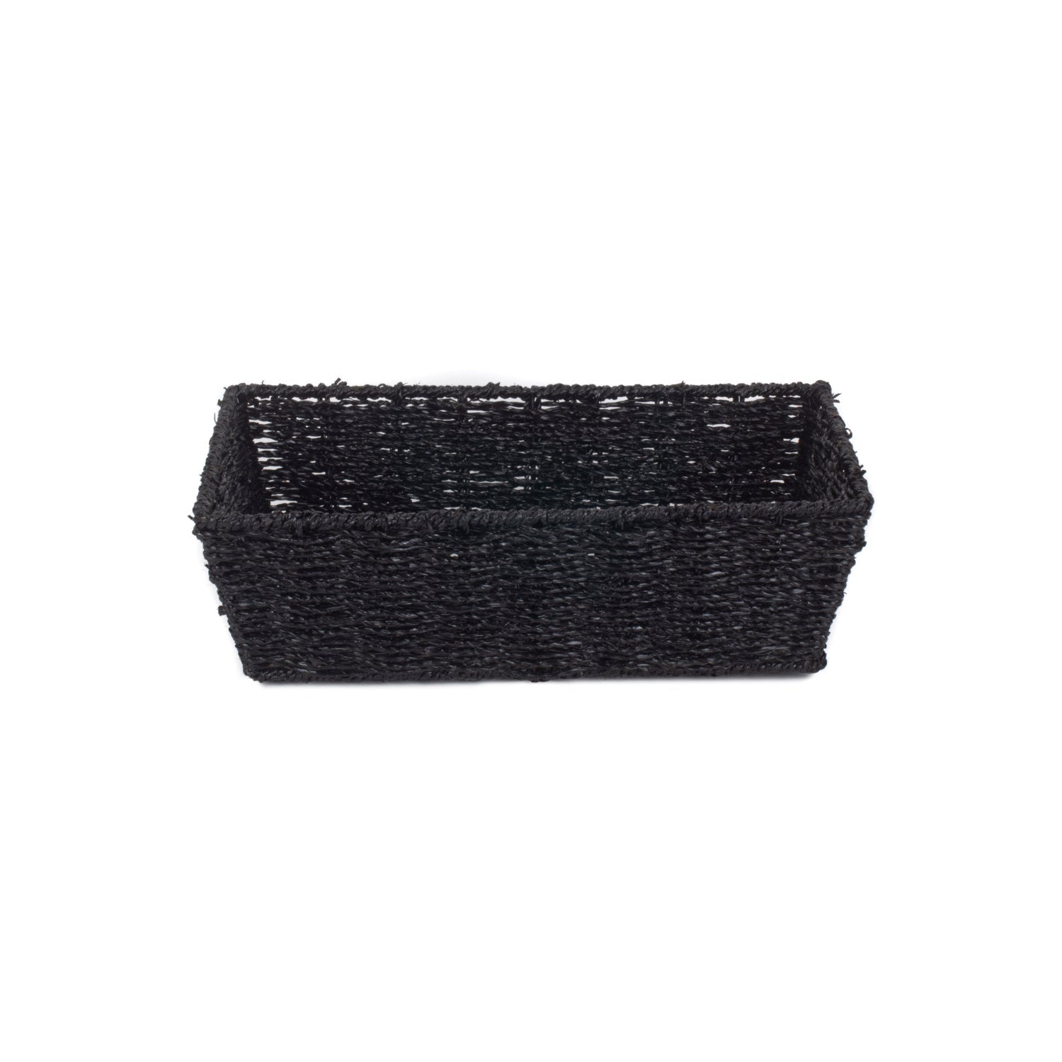 Large Black Paper Rope Tray Basket - REGN