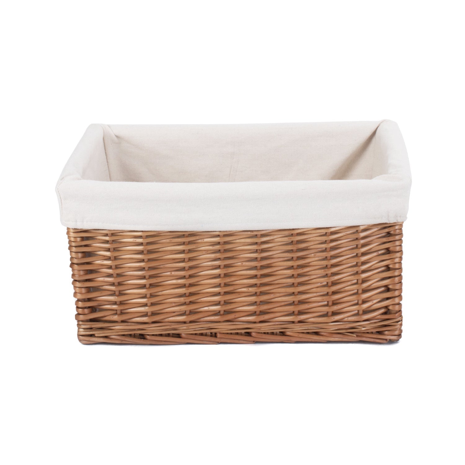Large Double Steamed Storage Basket with White Lining - REGN
