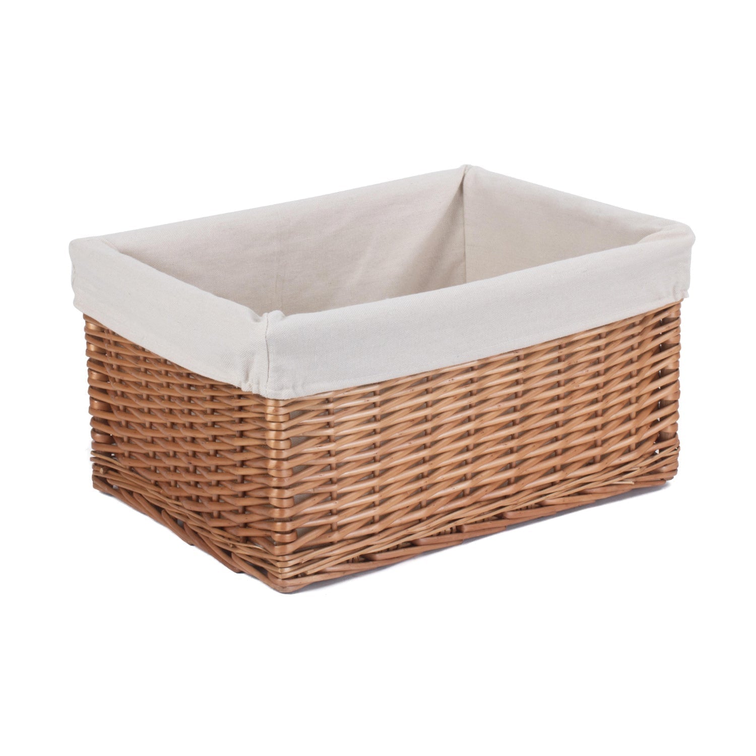 Large Double Steamed Storage Basket with White Lining - REGN