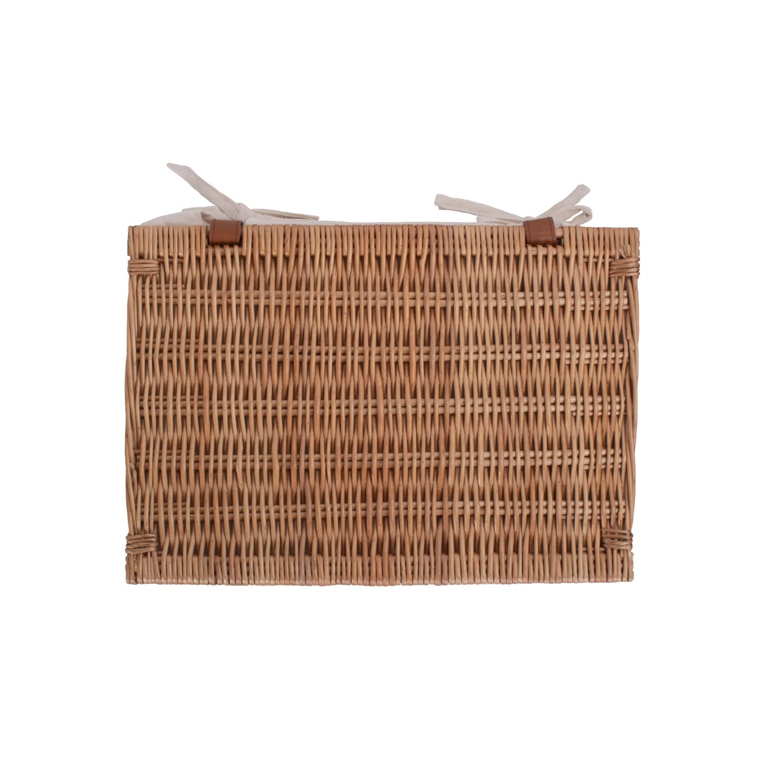 Large Double Steamed WIllow Storage Hamper with White Lining - REGN