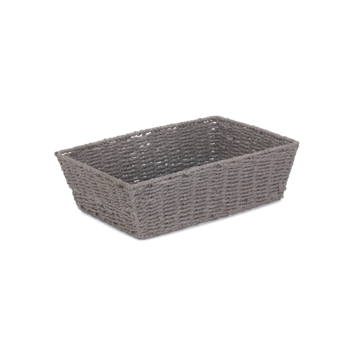 Large Grey Paper Rope Tray Basket - REGN