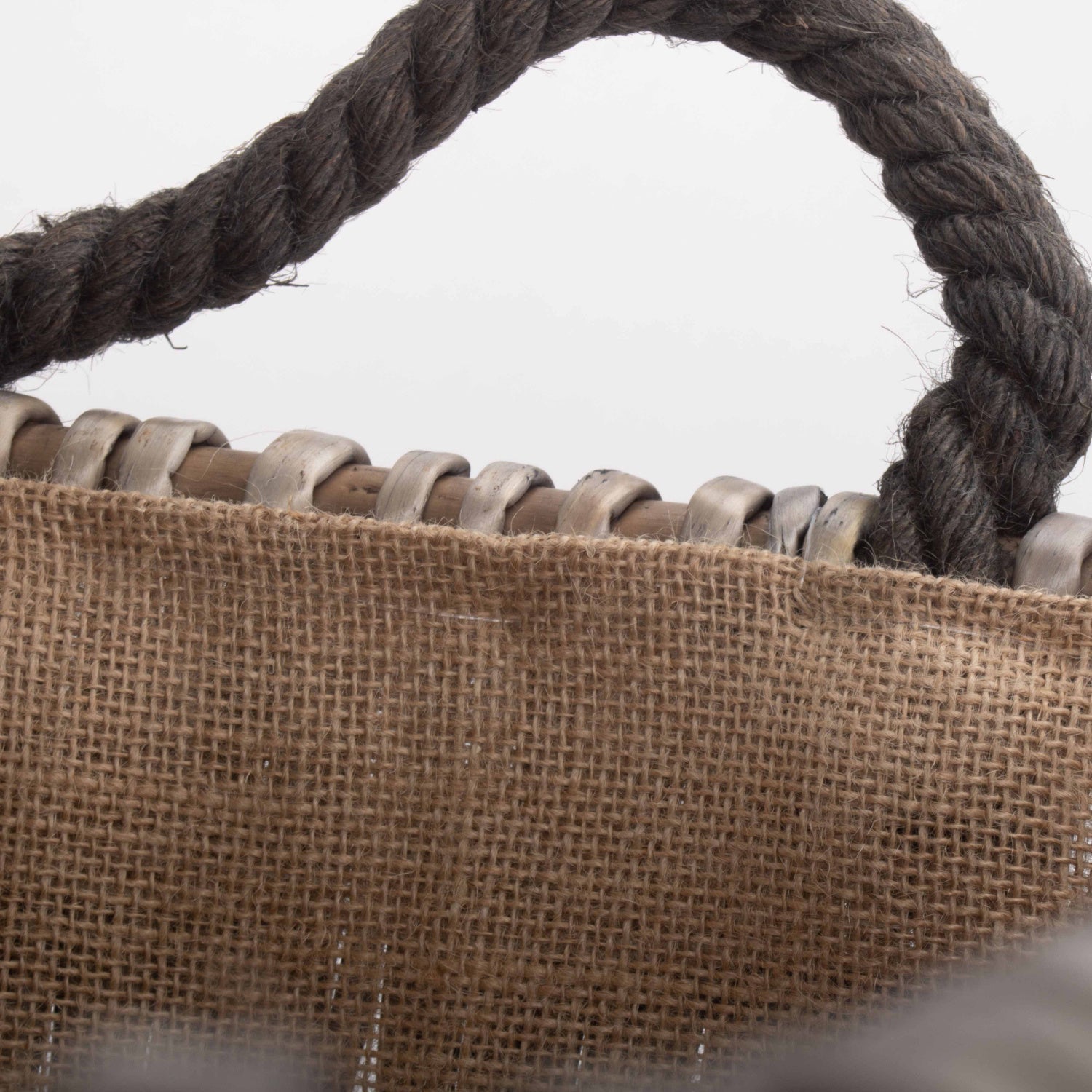 Large Grey Rectangular Log Basket - REGN
