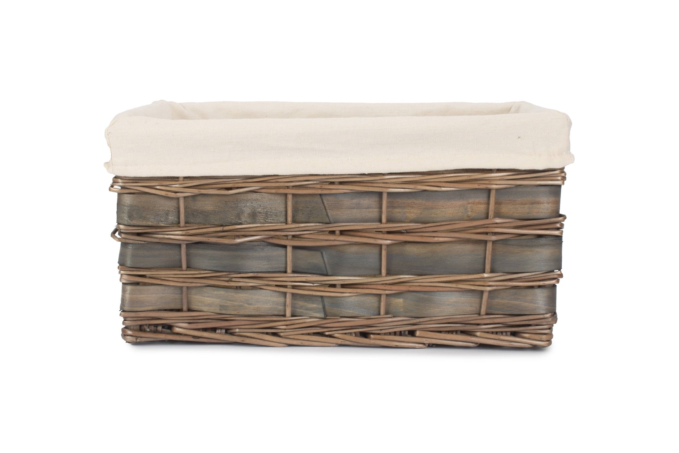 Large Grey Scandi Storage Basket with White Lining - REGN