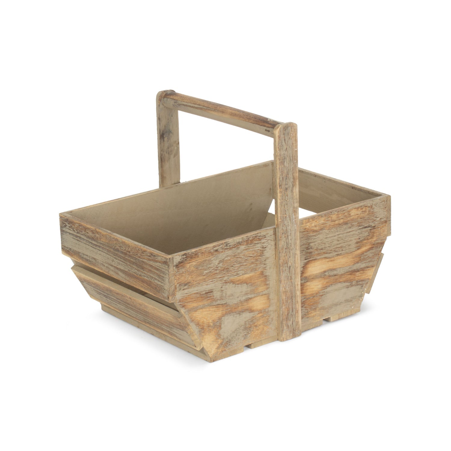 Large Oak Effect Wooden Trug - REGN