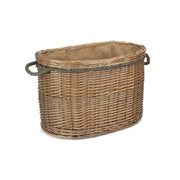 Large Oval Rope Handled Log Basket - REGN