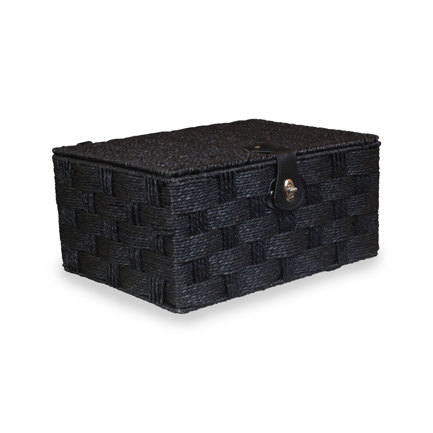 Large Paper Rope Hamper - Black - REGN