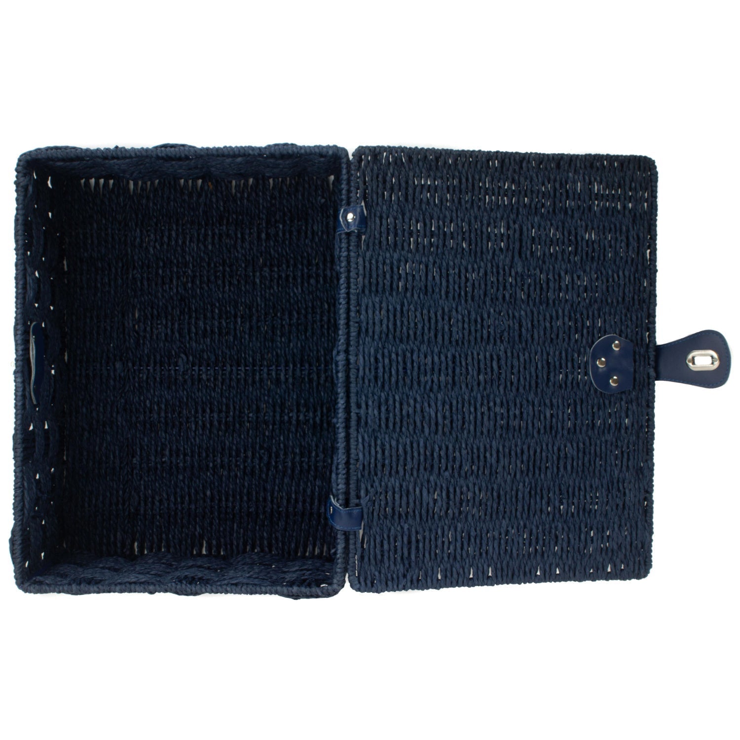 Large Paper Rope Hamper - Blue - REGN