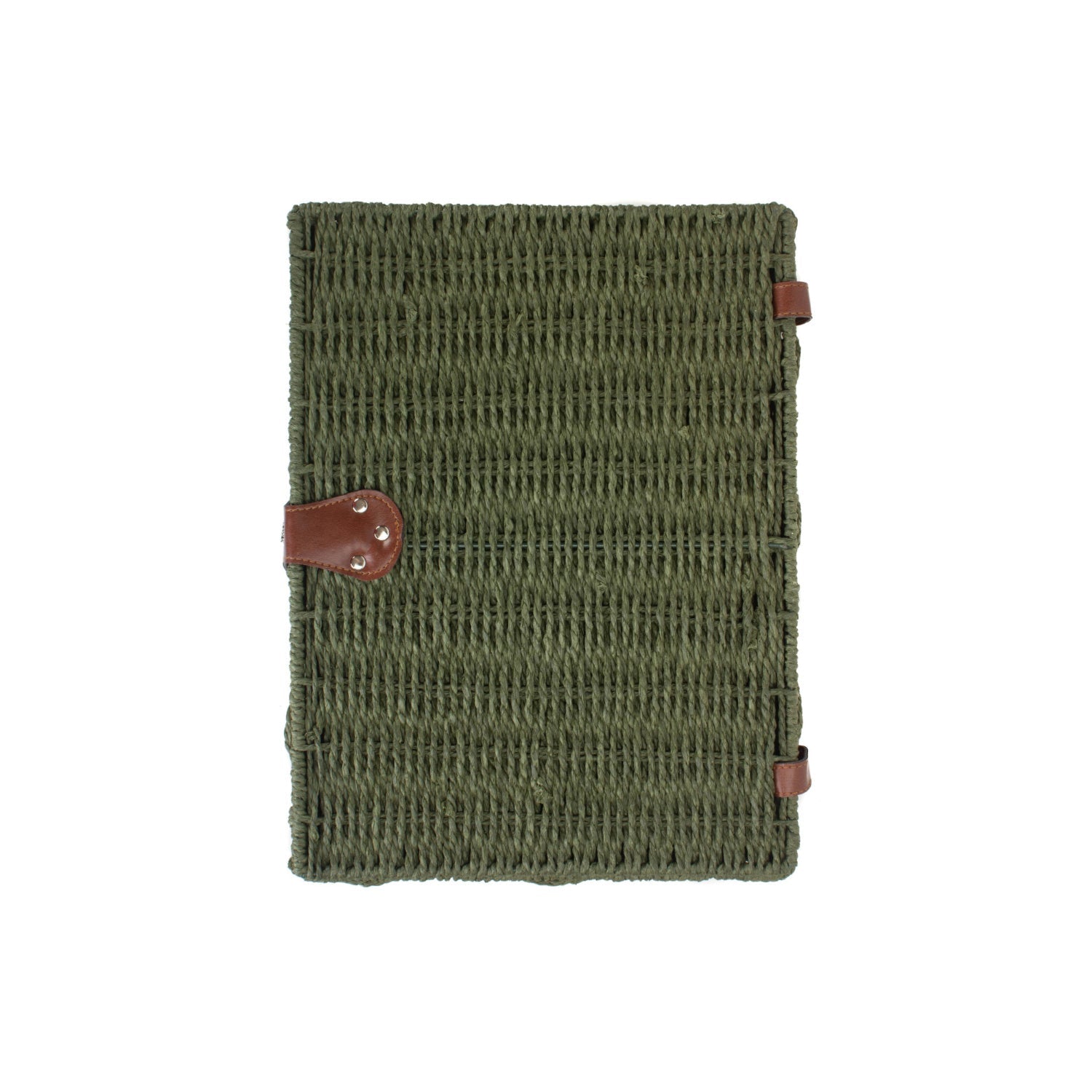 Large Paper Rope Hamper - Forest Green - REGN