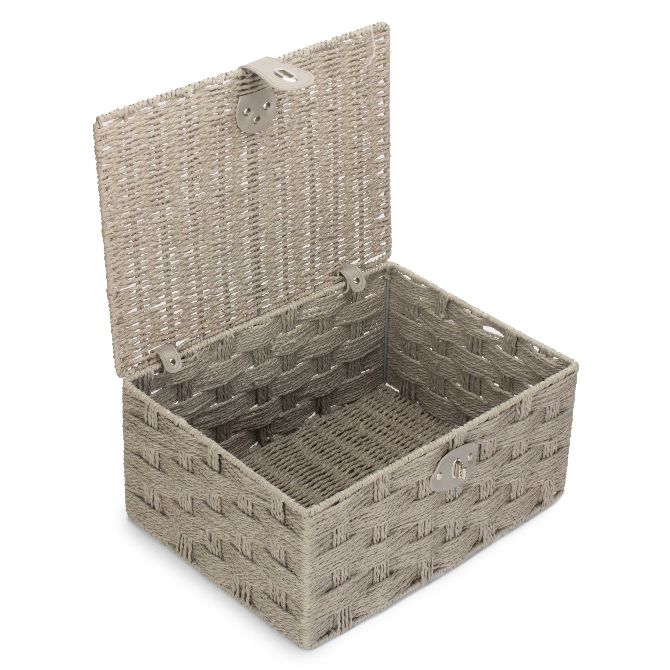 Large Paper Rope Hamper - Grey - REGN