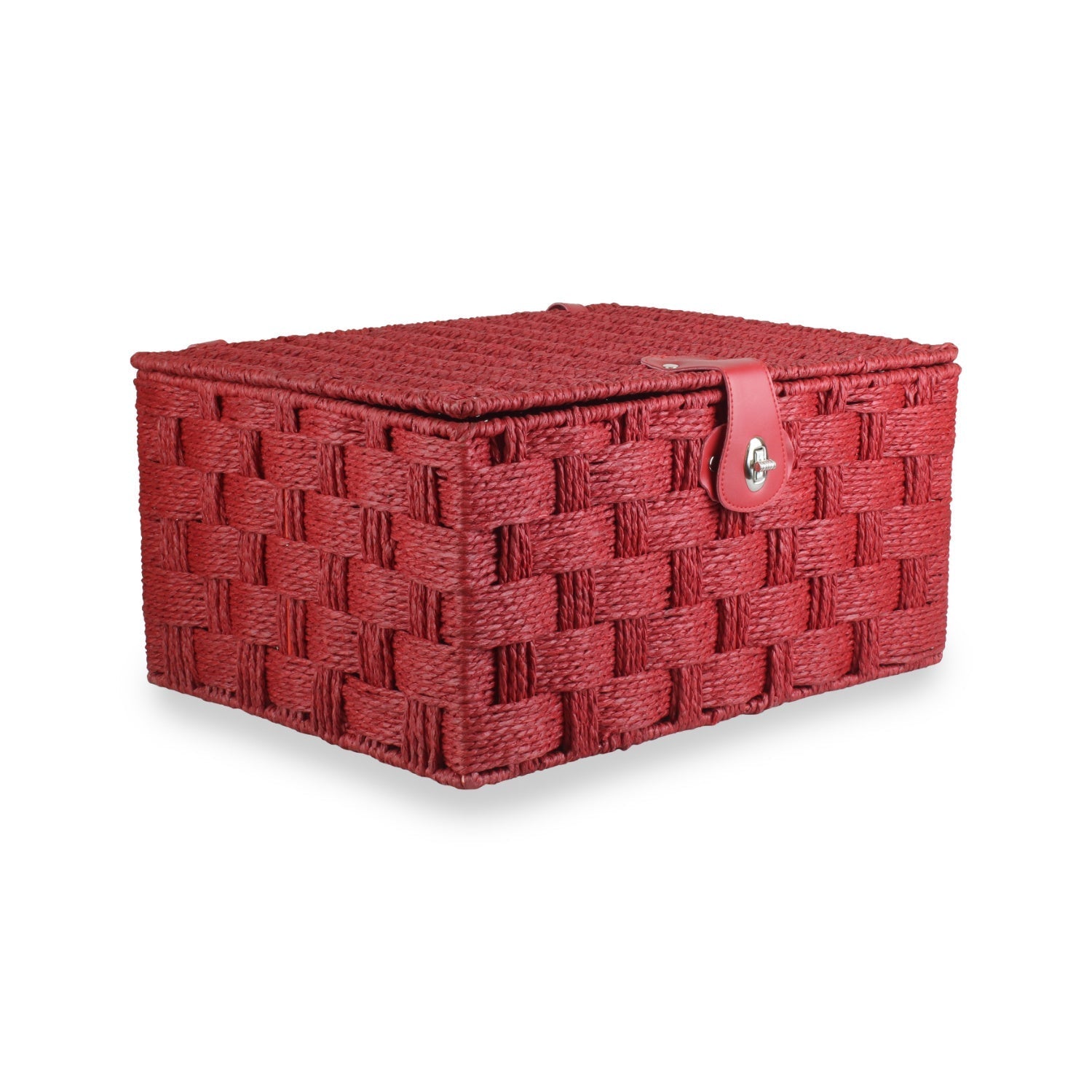 Large Paper Rope Hamper - Red - REGN