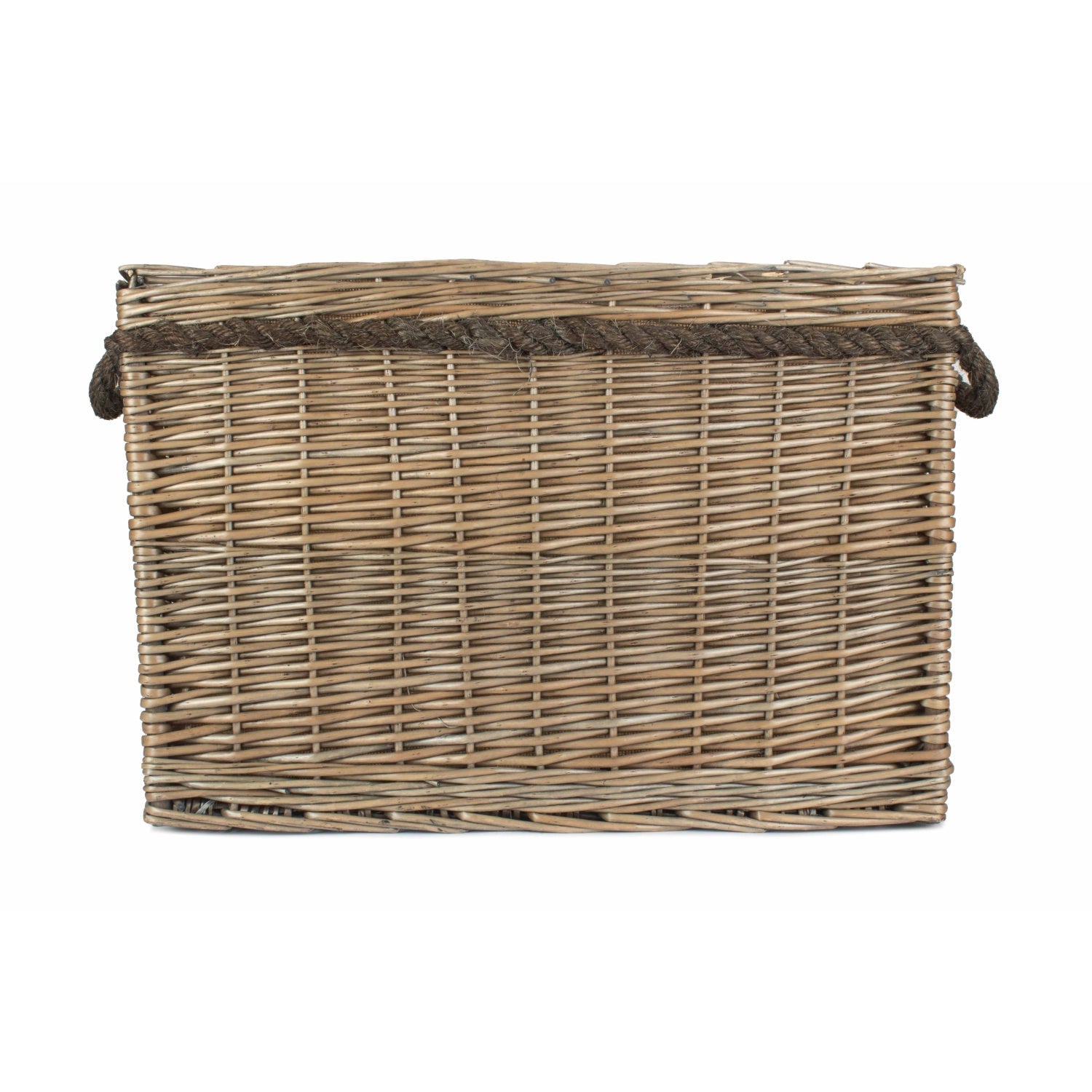 Large Rectangular Rope Handled Log Basket - REGN