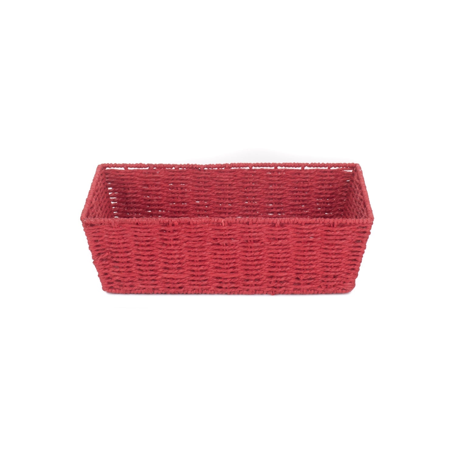 Large Red Paper Rope Tray Basket - REGN