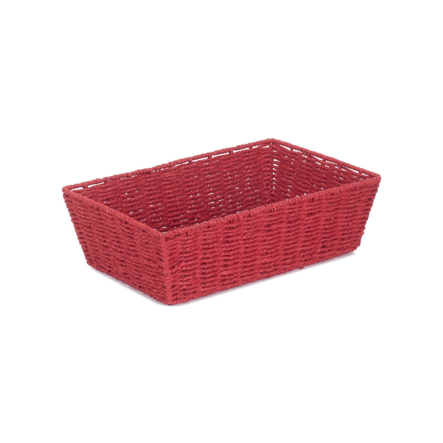Large Red Paper Rope Tray Basket - REGN