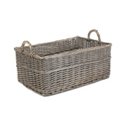Large Shallow Antique Wash Storage Basket - REGN