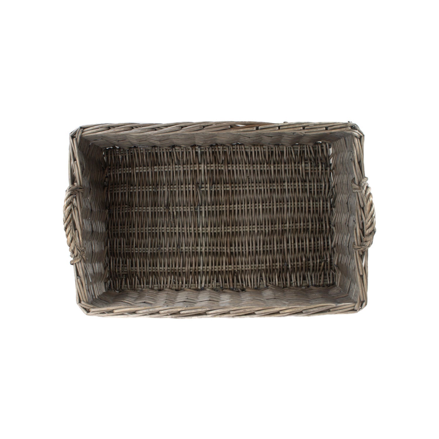 Large Shallow Antique Wash Storage Basket - REGN