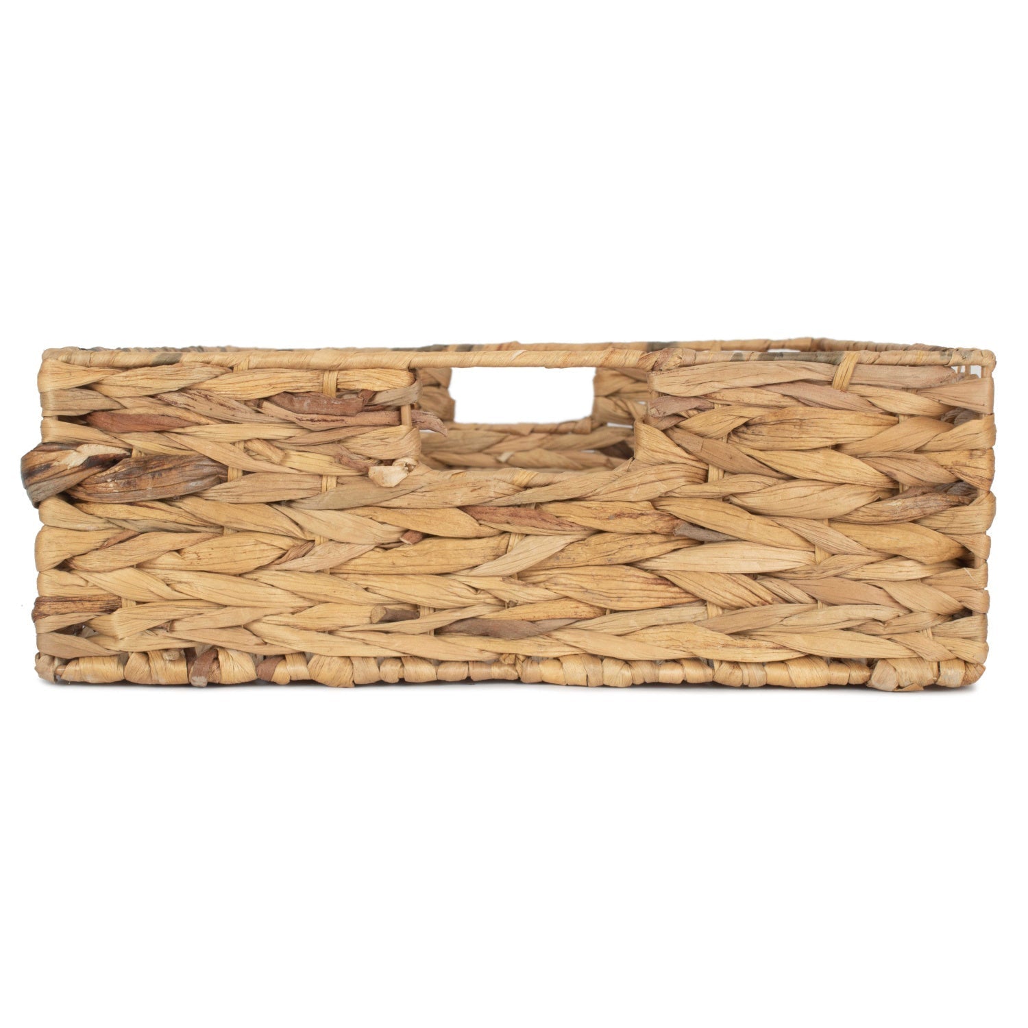 Large Shallow Rectangular Water Hyacinth Storage Tray Basket - REGN