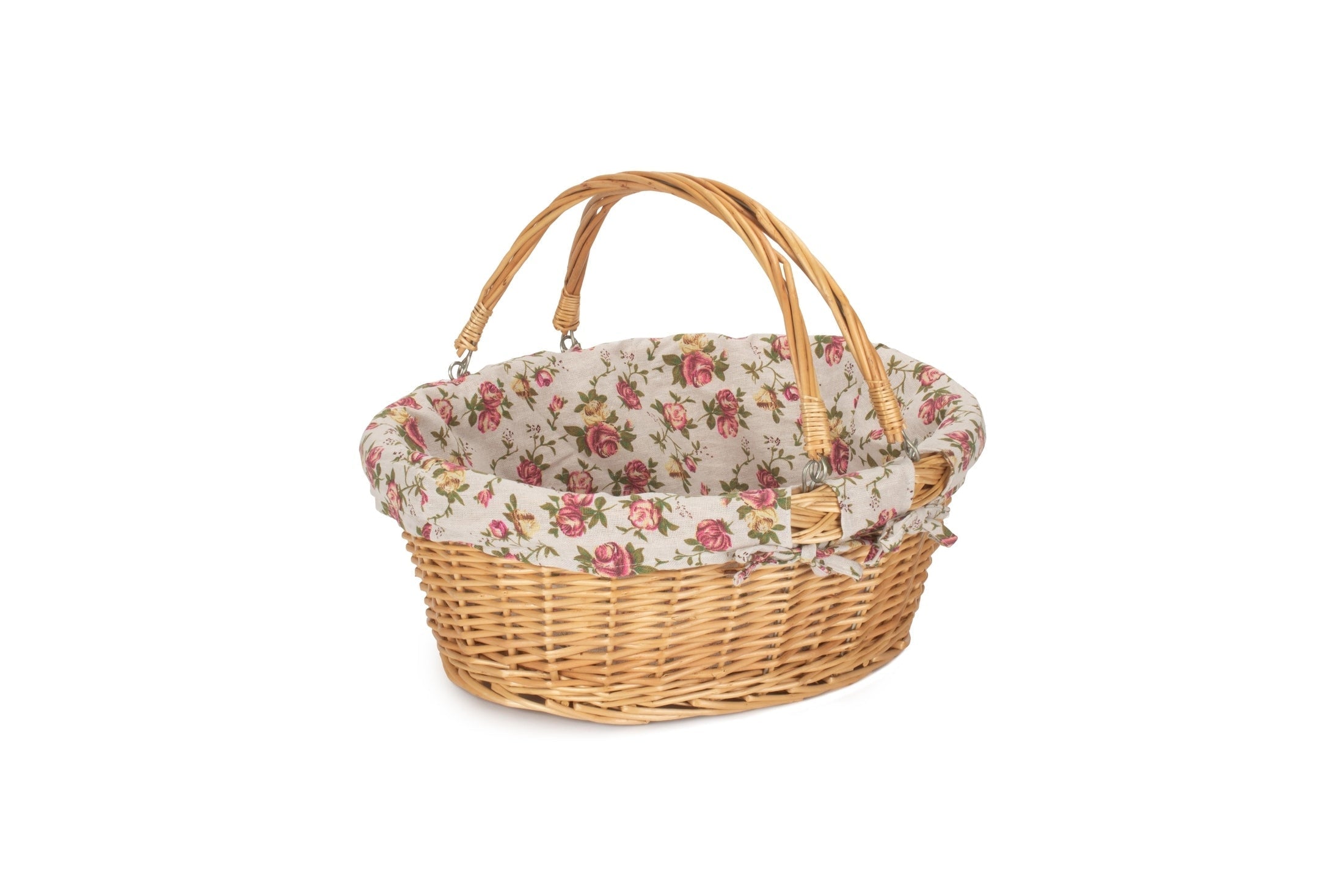 Large Swing Handle Shopper With Garden Rose Lining - REGN