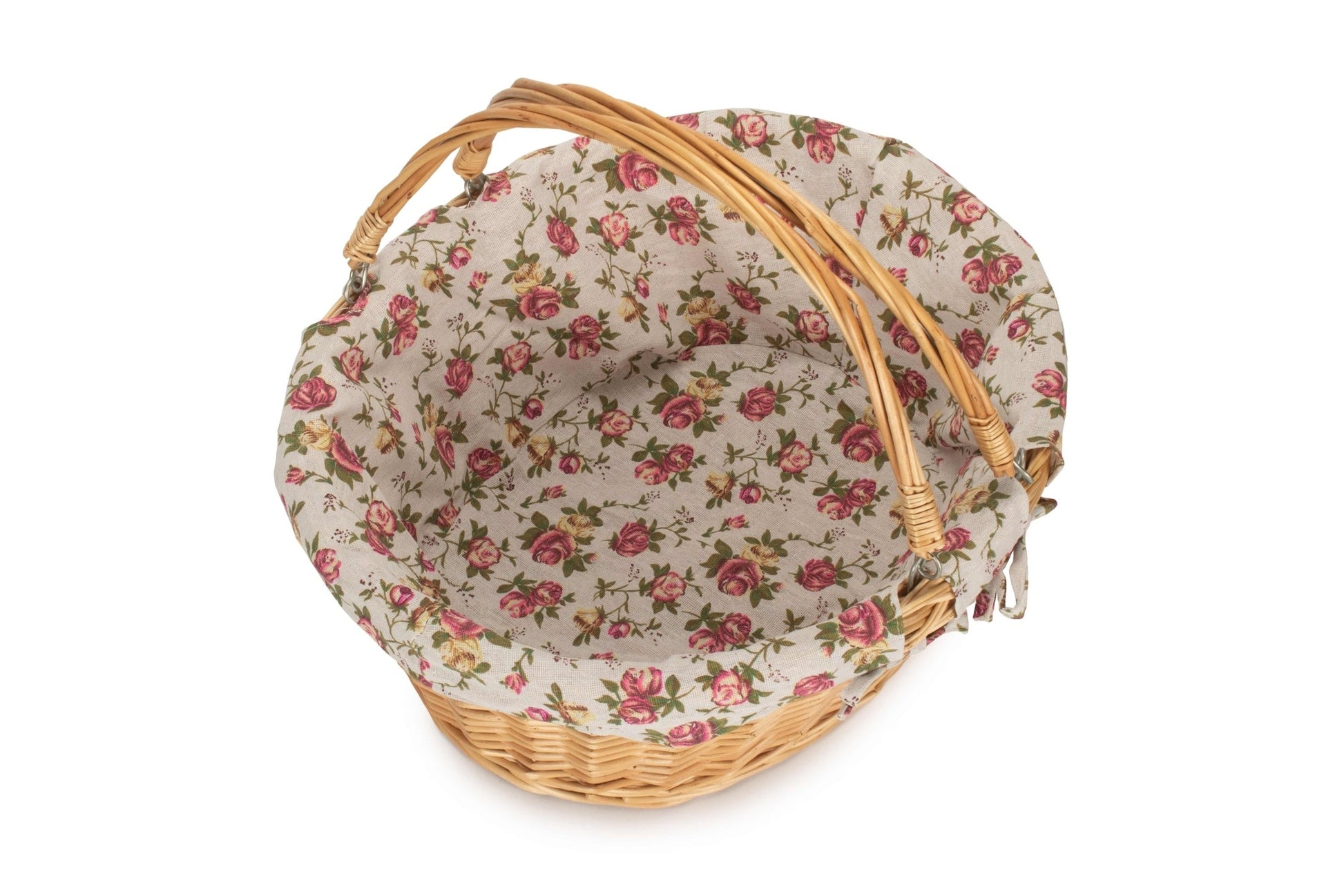 Large Swing Handle Shopper With Garden Rose Lining - REGN