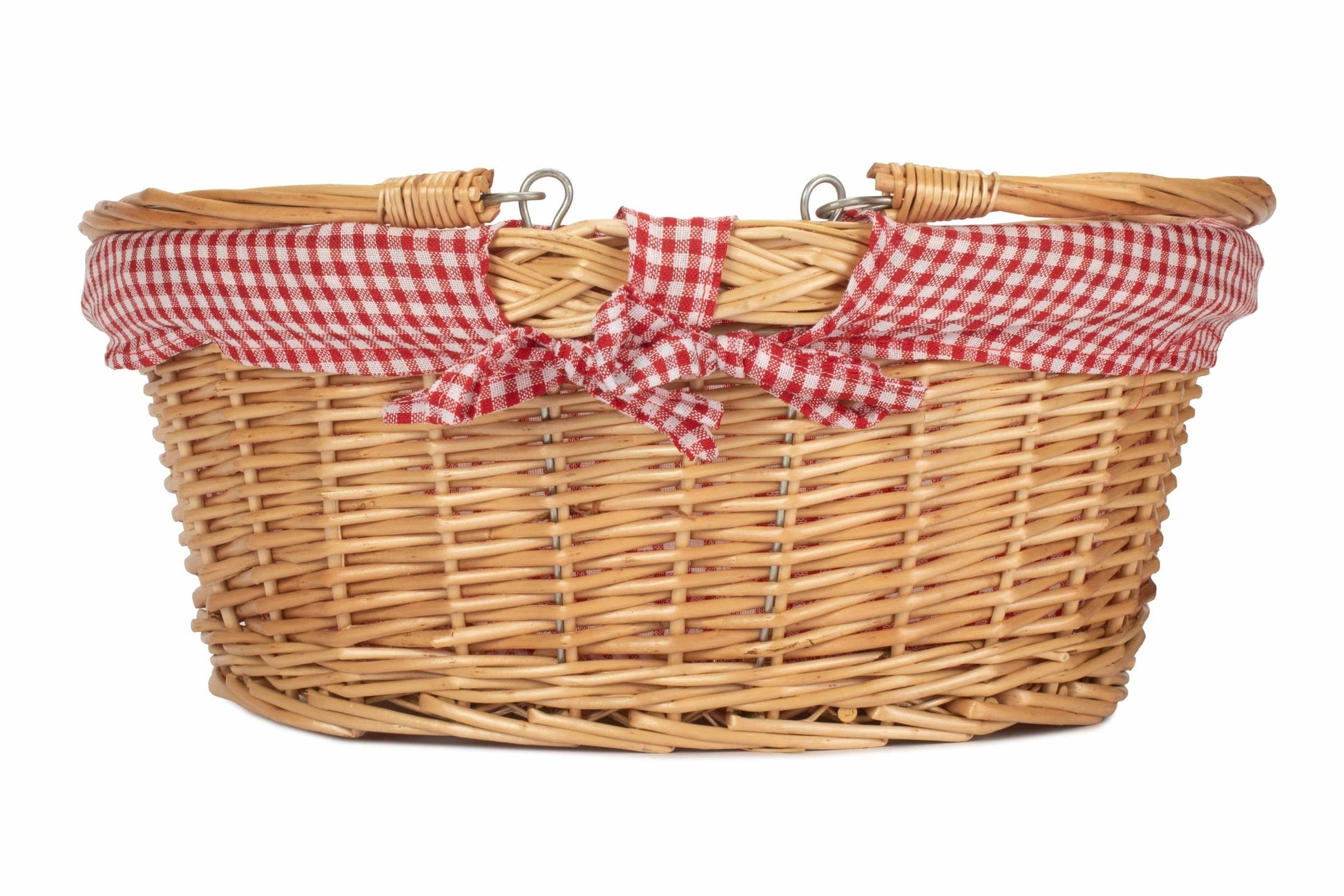 Large Swing Handle Shopper With Red & White Checked Lining - REGN