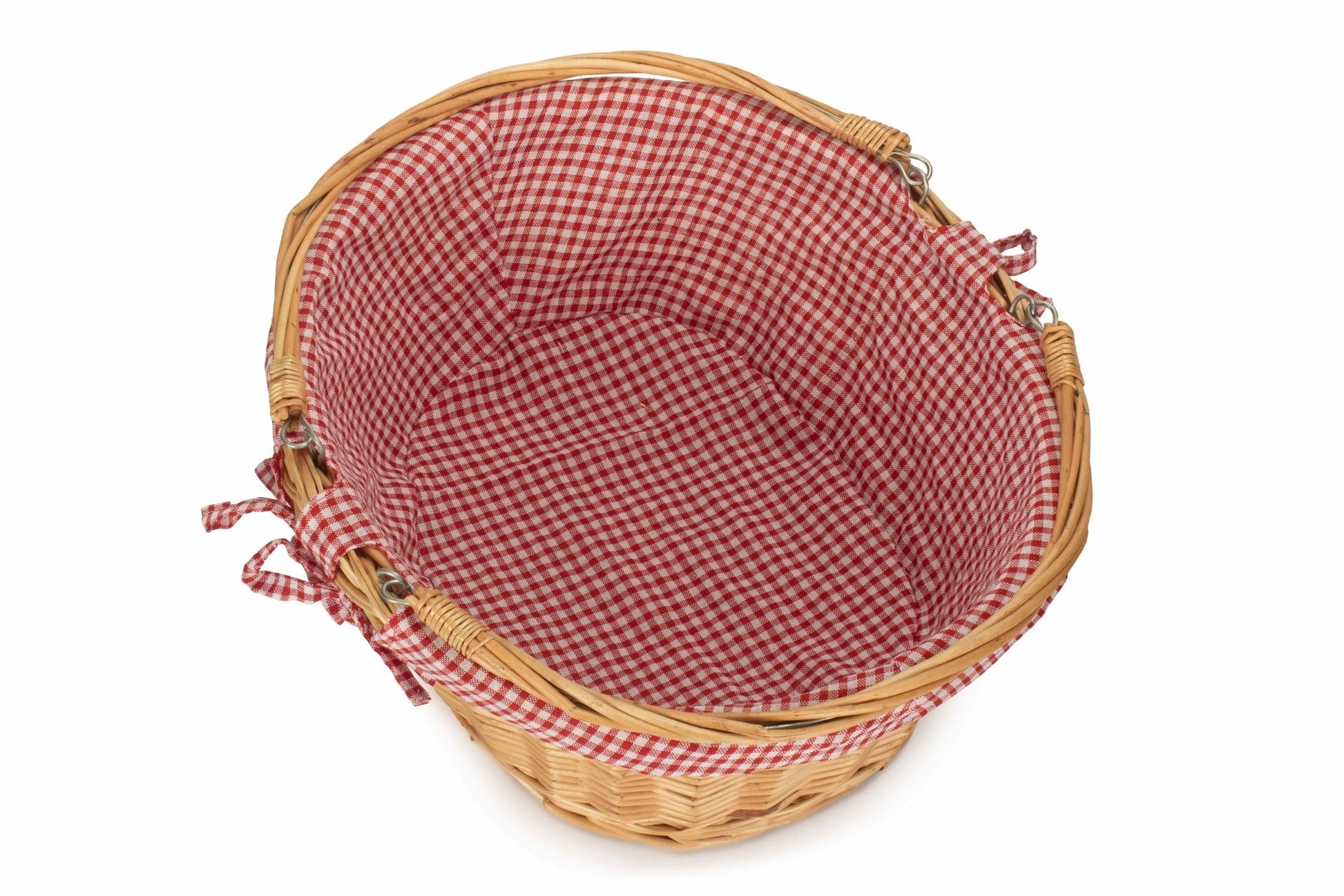 Large Swing Handle Shopper With Red & White Checked Lining - REGN