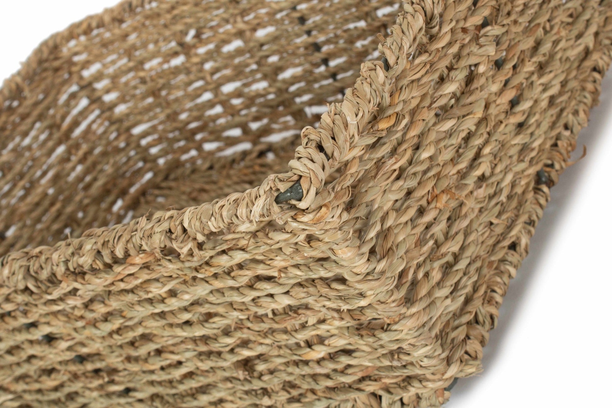 Large Tapered Seagrass Tray Basket - REGN