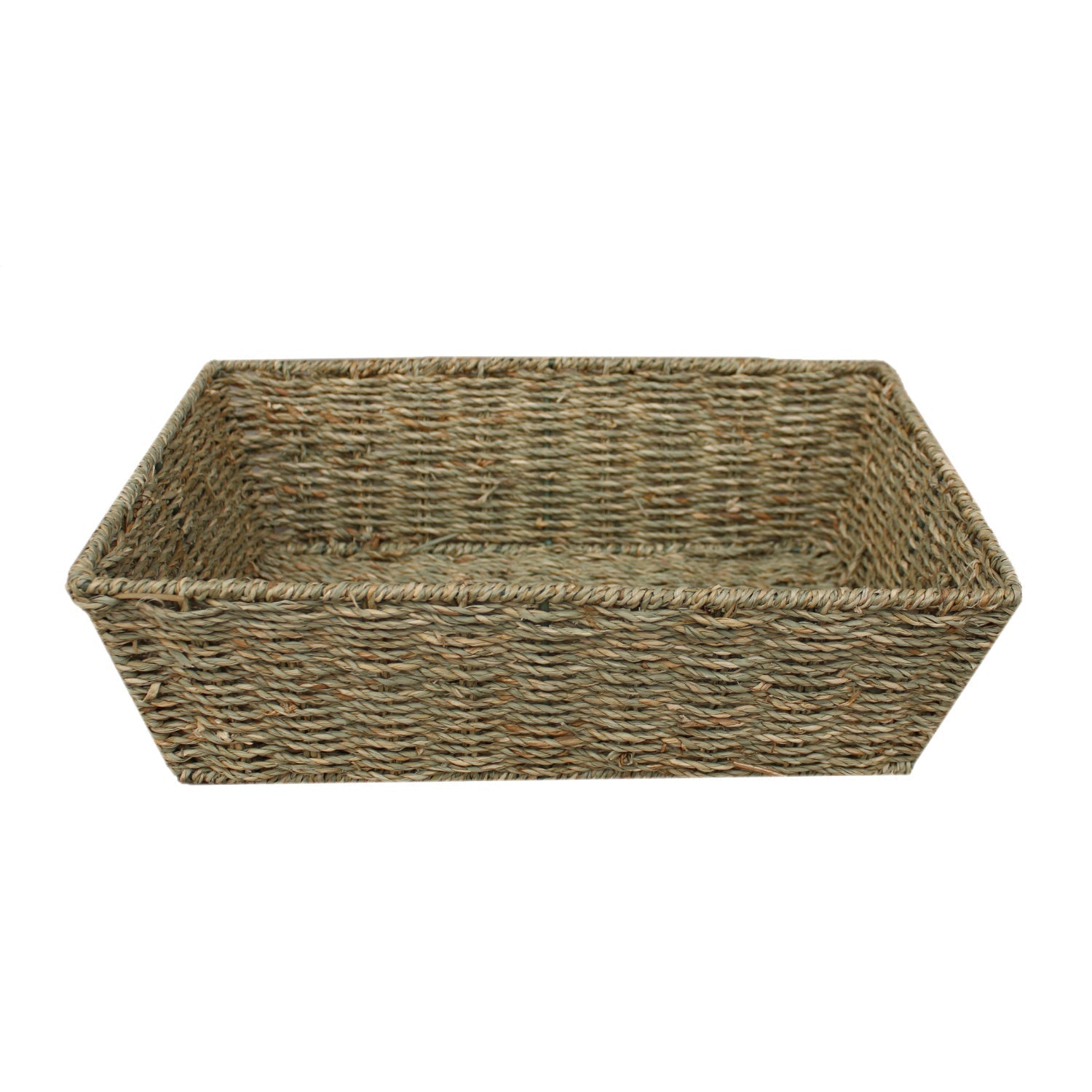 Large Tapered Seagrass Tray Basket - REGN