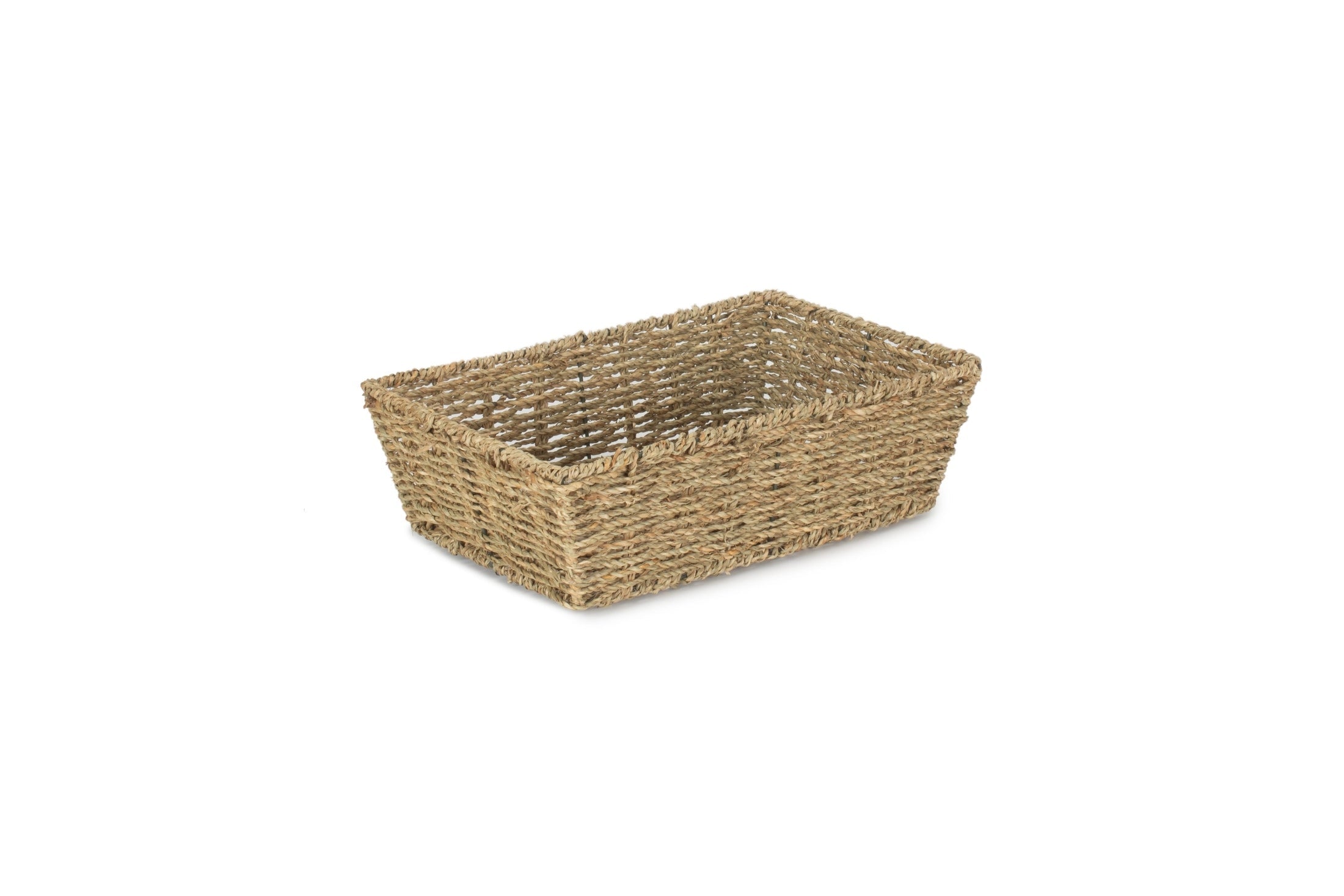 Large Tapered Seagrass Tray Basket - REGN