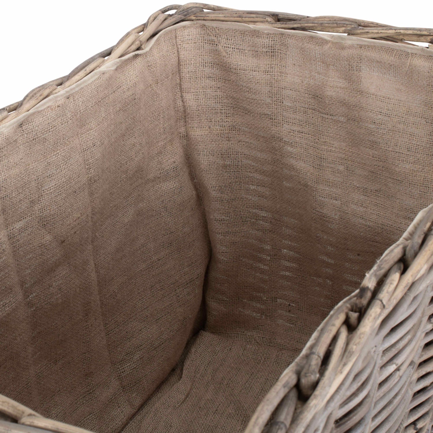 Large Under Bench Basket With Hessian Lining - REGN