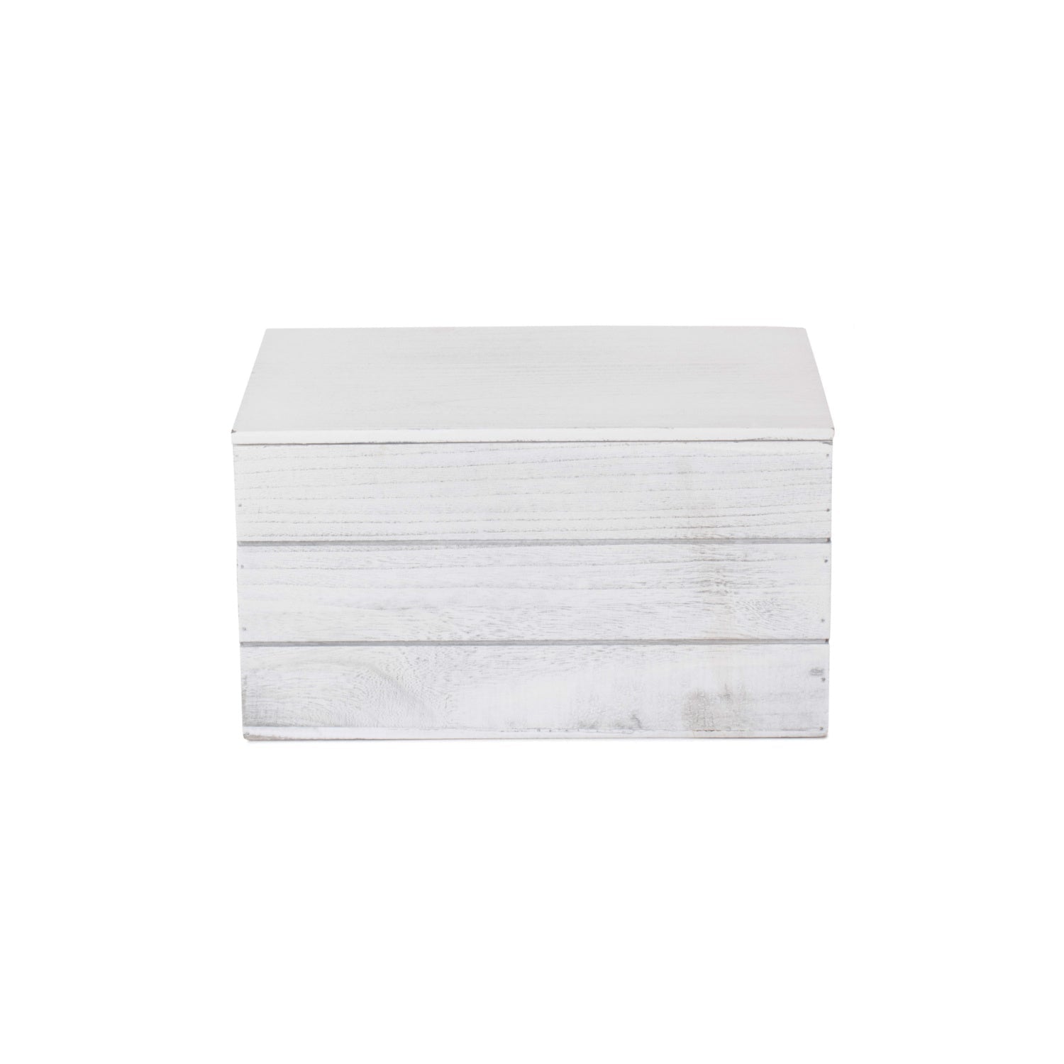 Large Vintage White Wash Heart Cut-Out Box with Lid - REGN