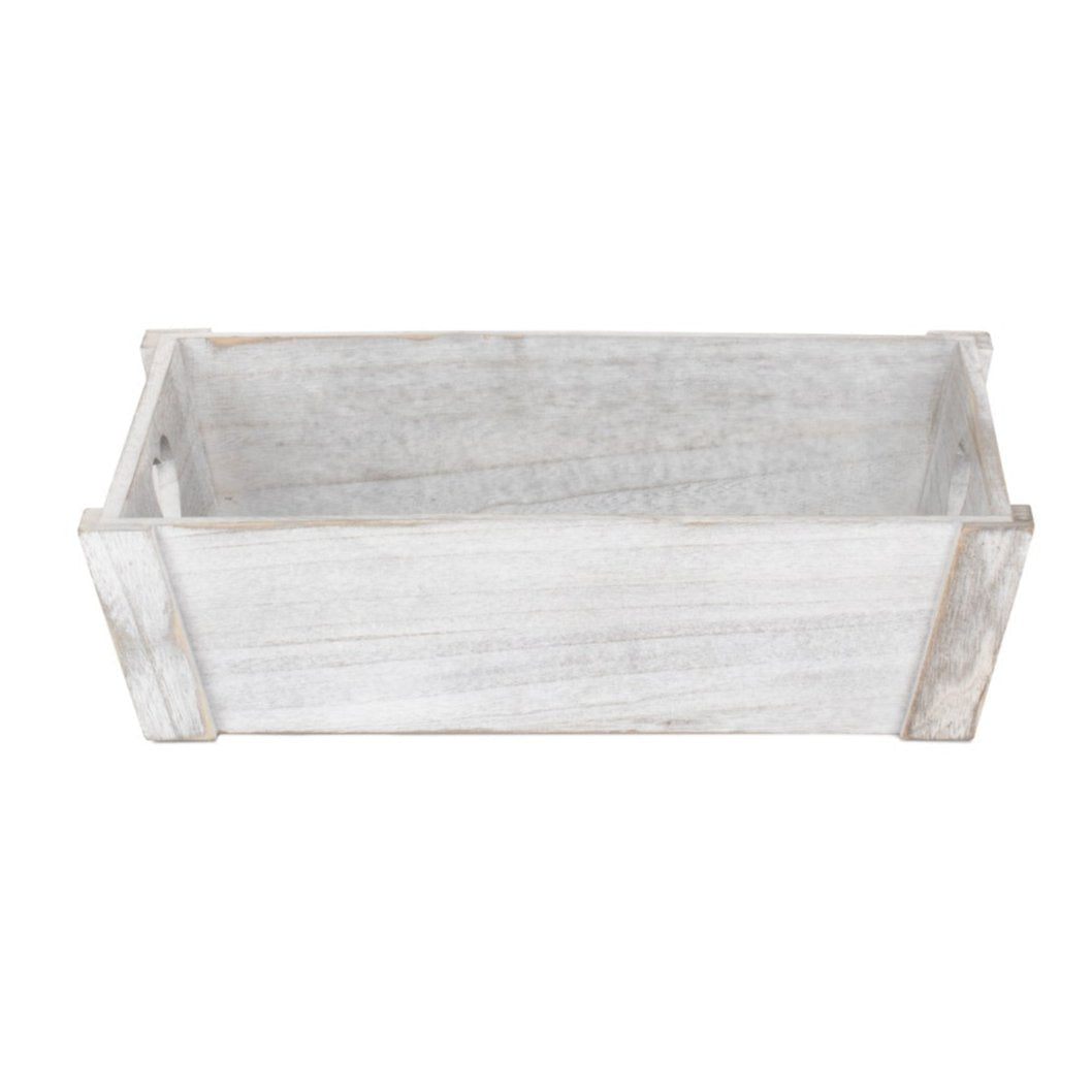 Large Vintage White Wash Heart Cut-Out Tray - REGN