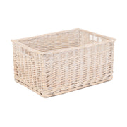 Large White Wash Willow Storage Basket - REGN