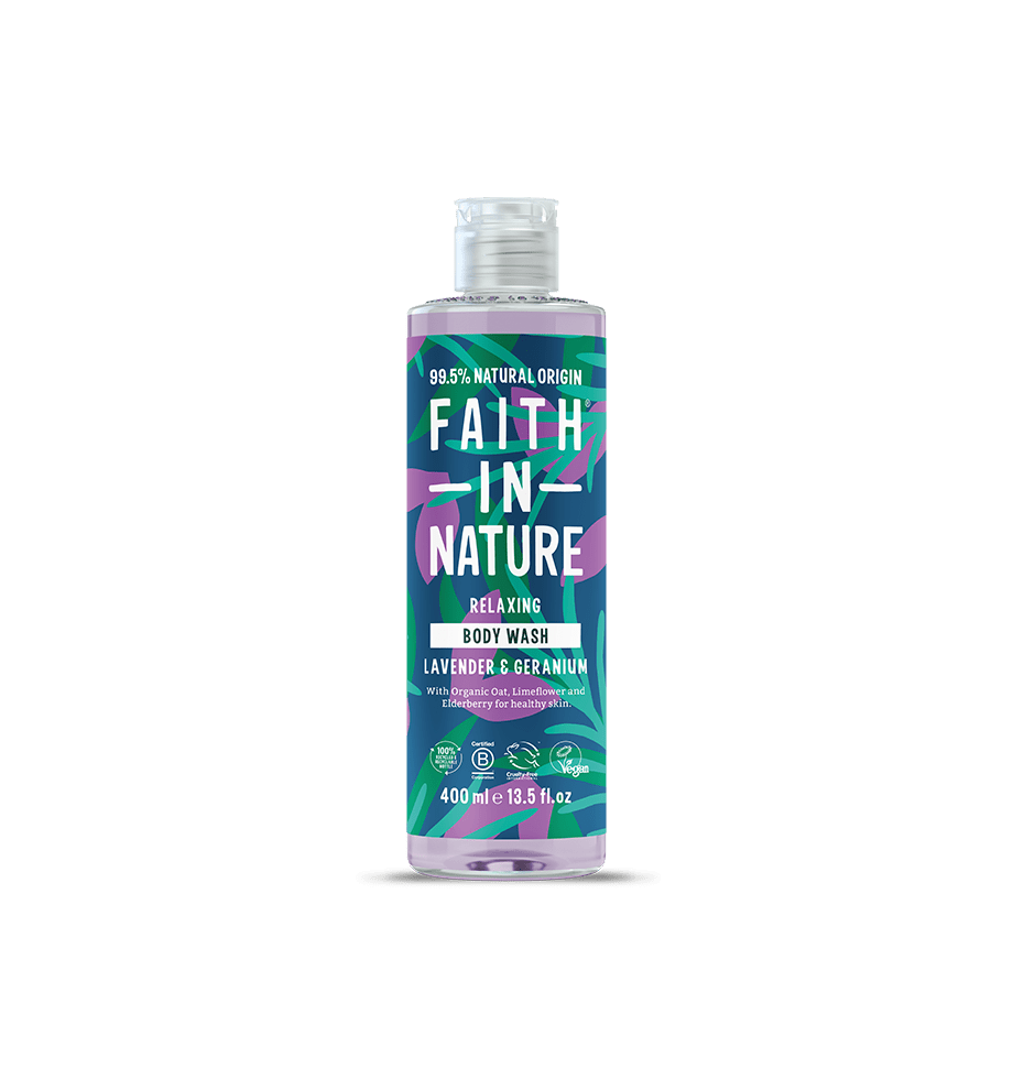 Lavender & Geranium Body Wash 400ml – 99.5% Natural Origin - REGN