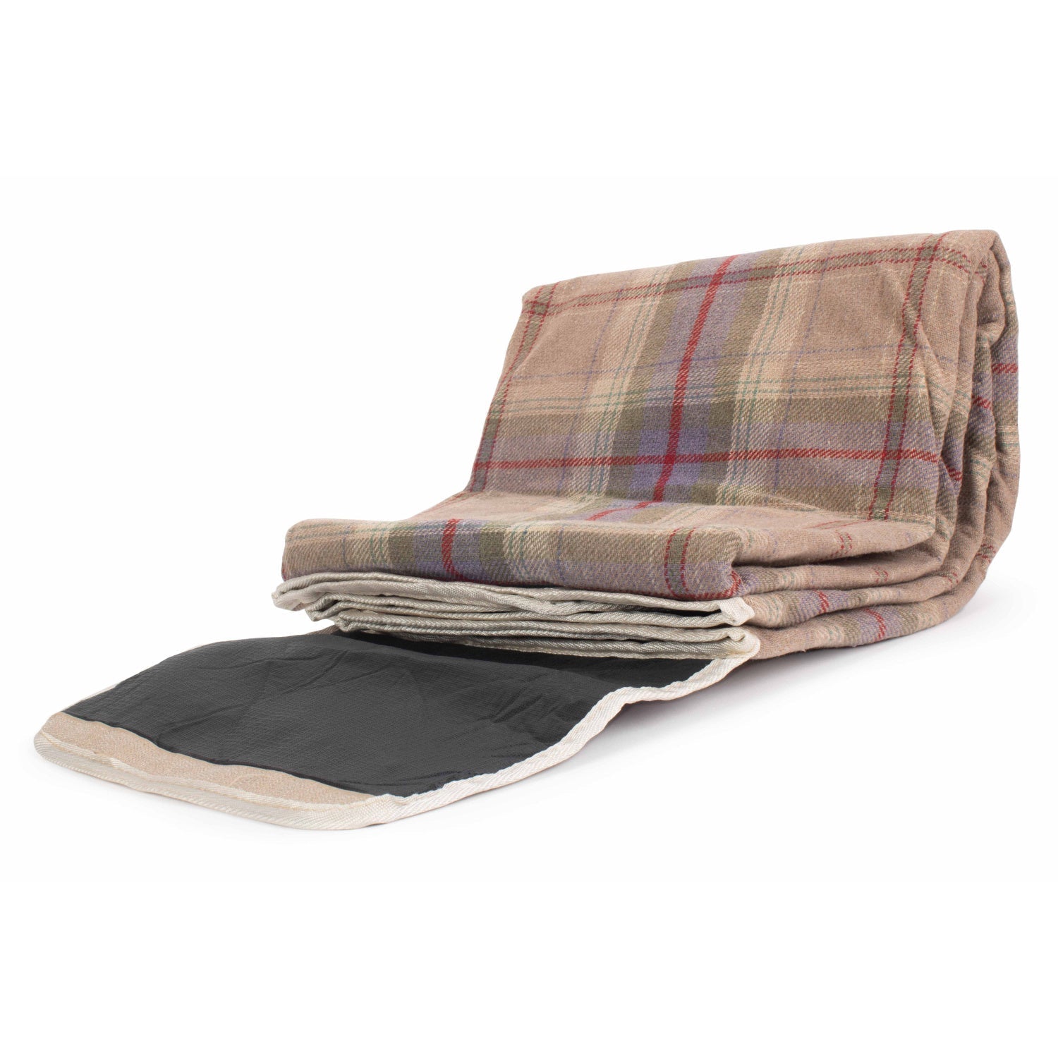 Lavender Tartan Waterprrof Picnic Blanket Rug - REGN