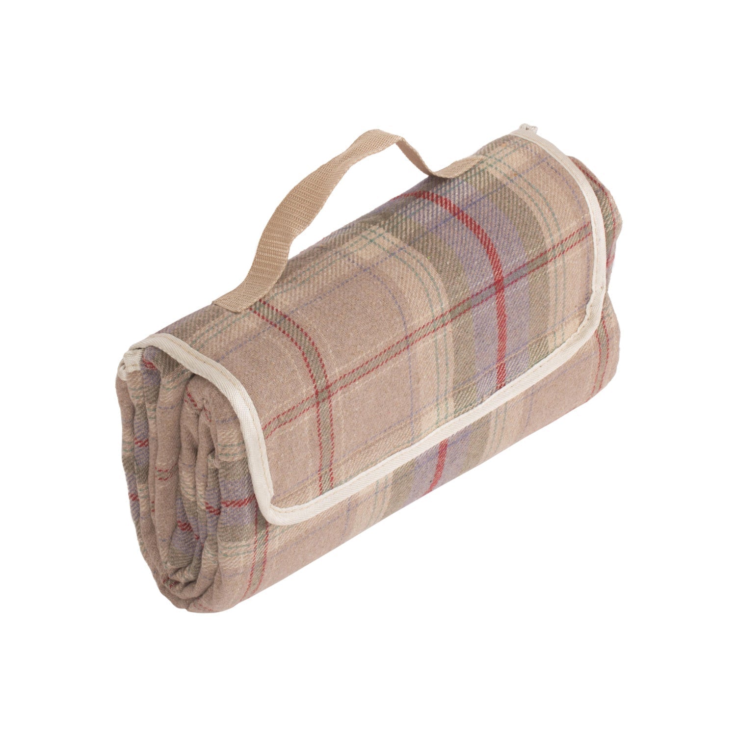 Lavender Tartan Waterprrof Picnic Blanket Rug - REGN