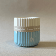 Lemon & Lavender Stoneware Soy Candle – Relaxing Bedtime Candle - REGN