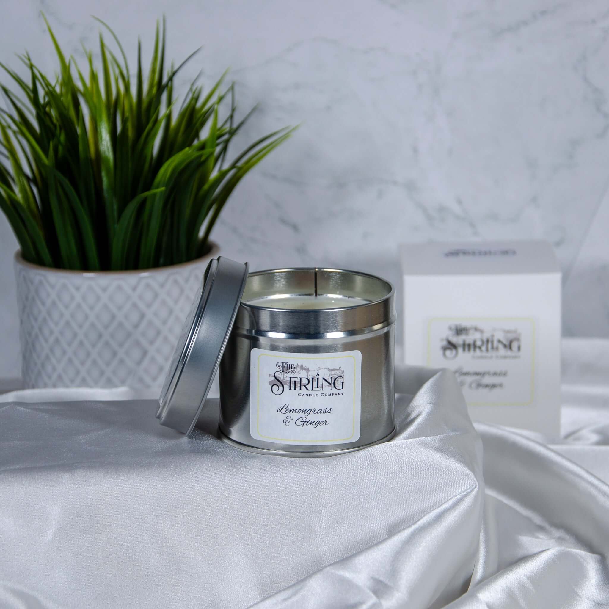 Lemongrass & Ginger - Travel Tin Candle - Wooden Wick - REGN