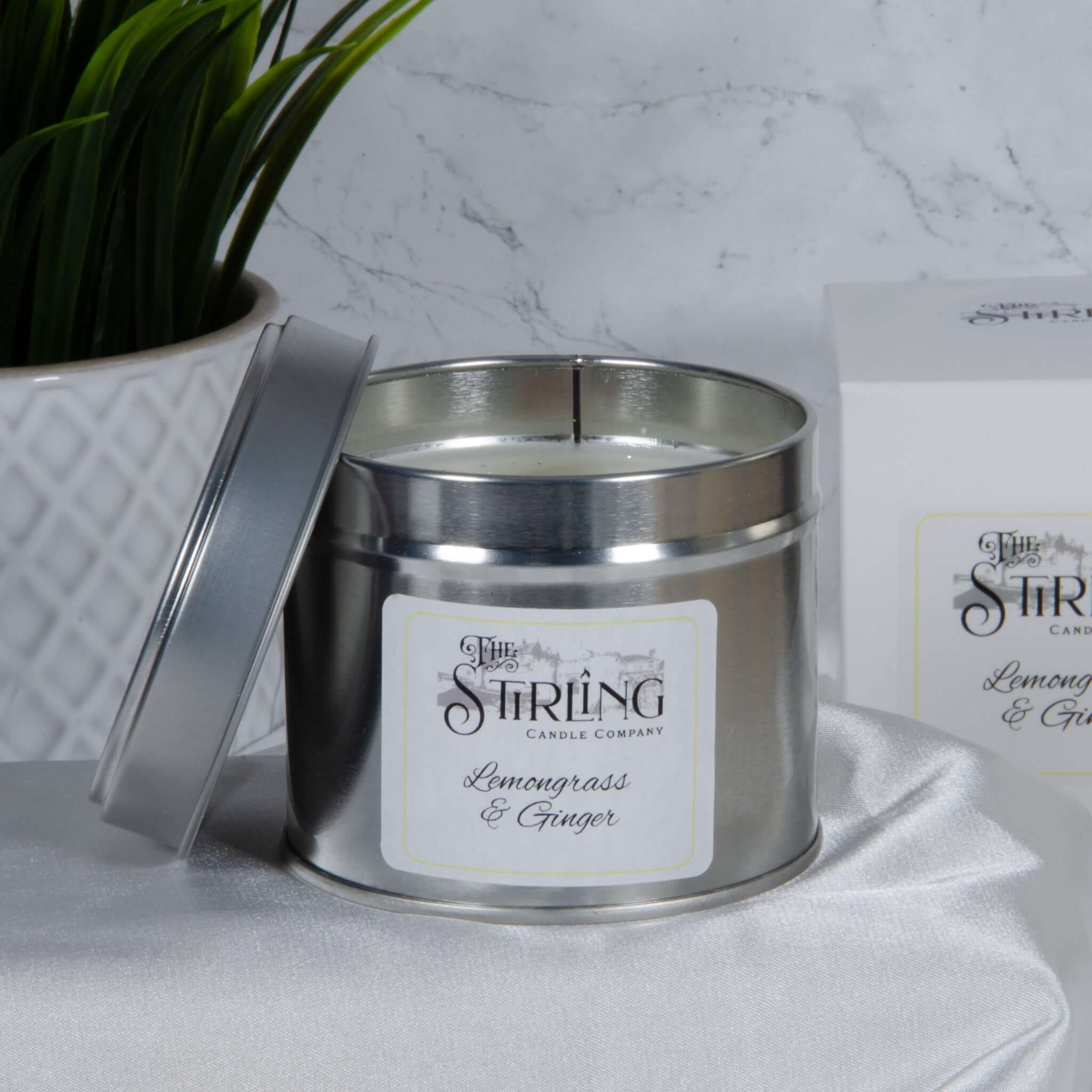 Lemongrass & Ginger - Travel Tin Candle - Wooden Wick - REGN