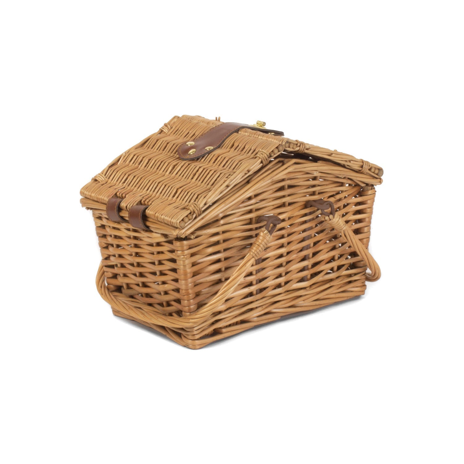 Light Steamed Willow Swing Handled Picnic Hamper - REGN