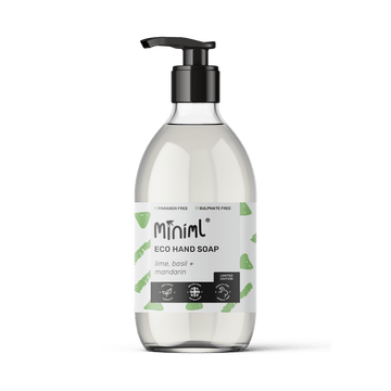 Lime, Basil & Mandarin Hand Soap – 500ml Refillable Glass Bottle - REGN