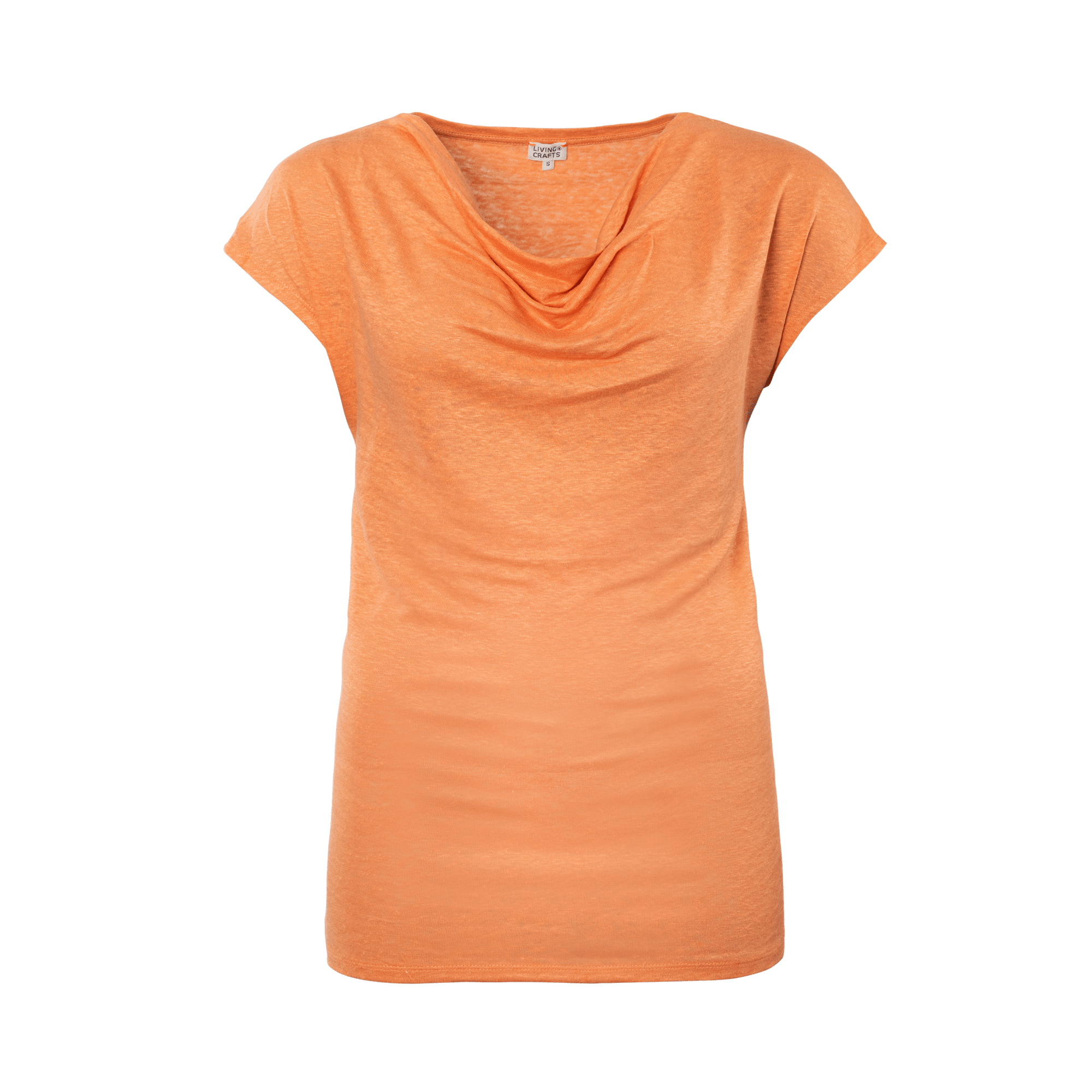 Linen Cowl Neck T-shirt: Womens - REGN
