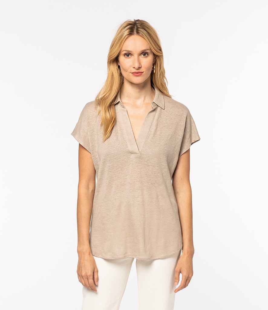 Linen Polo Shirt: Womens - REGN
